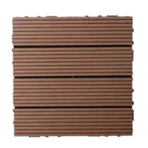 1p 데크타일 바닥재 베란다 초코브라운 우드st 조립식 바닥재 데크타일 베란다데크타일