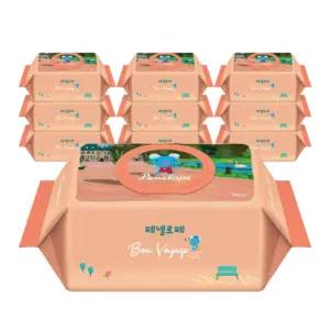 아기물티슈 본보야지 메종 55평량 캡형 70매x10팩