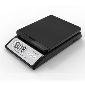 디지털 우편 저울 30kg/66파운드 - 홀수형 물품(봉투, 구체 등)을 위한 탈착식 상단 커버가 있는 배송 | 6개 단위 변환, AC 어댑터 포함, Tare 기능, LCD 디스플레이