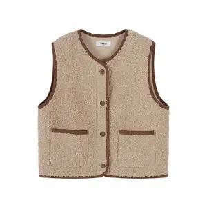 [롯데백화점]폴햄 여성 덤블 플리스 크롭 베스트 PHE4TC2350