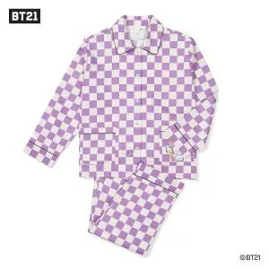 [롯데백화점]오르시떼 여성 C051  BT21 보더체크 긴소매 상하 OR23FFGEC051