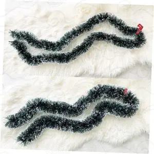 크리스마스 모루 가랜드 눈꽃 장식 홈파티 인테리어 벽면 장식용