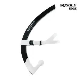 스쿠알로 SQUALO 센터스노클 엣지 FO-2 일체형 수영 강습용 훈련 연습용품 블랙