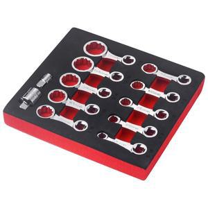 12피스 SAE 12포인트 박스 엔드 토크 어댑터 연장 세트 3/8