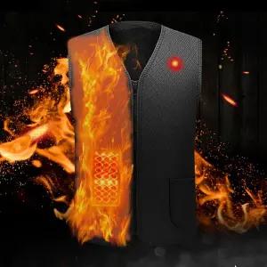 USB 스마트 3단 발열조끼 기모안감 (배터리미포함)/발열/조끼/방한/겨울/작업/온열/열선/캠핑/남성/열조끼