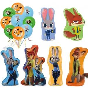주토피아 생일파티 파티용품 여우 주디 생일 나무늘보 닉 피규어 장식 파티