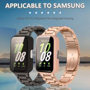 Galaxy Fit 3 SM R390 PC 시계 케이스 용 Smartwatch 보호 커버 유리 Anti Fall Anti Scratch Watch Case