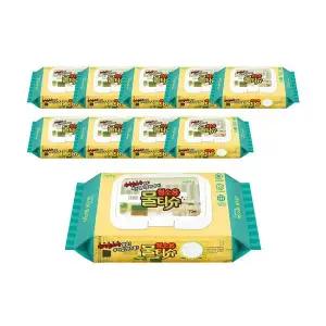 [골드스마일]물티슈 10개 청소 캡형 70매 세제티슈 베이킹소다 청