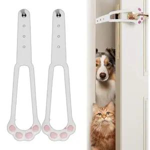 [골드스마일]강아지 도어 스토퍼 2P 안전문 고정 문열림 방지 방문 손끼임방지