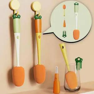 [골드스마일]컵 세척 다용도 당근 모양 빨대 청소솔