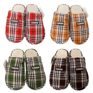 태극 체크줄무늬 거실화-T/남여공용/겨울거실화/털거실화/기모거실화/극세사거실화/퍼거실화/겨울실내화/털