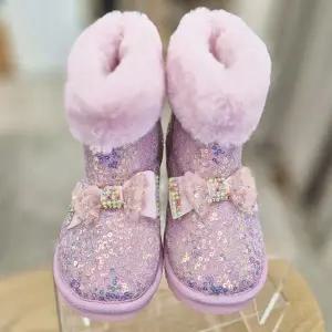 [프랜치캣]핑크 스팽글 어그 부츠 Q56DG3021_s