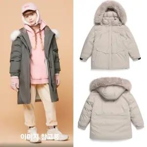 [블랙야크키즈]아동용 후드탈부착 다운 미디 점퍼 BK콜드제로다운자켓1 1BKPA