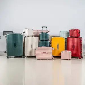 하나빌라 HA-0303 실버라인 알루미늄 프레임 TSA 확장형 하드캐리어 24인치