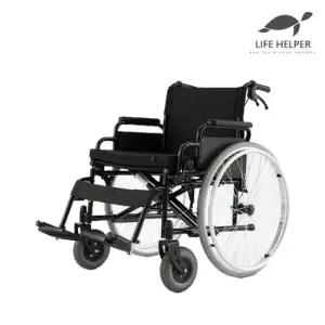 라이프헬퍼 접이식 수동 휠체어 K1  이중 잠금형) 장애인 노인 야외 병원 실내 요양원