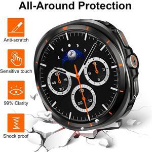 삼성 갤럭시 워치 8 44mm용 메탈 + PC 케이스, 삼성 워치 8 40mm 보호 커버, 울트라로 변경, 워치 액세서리