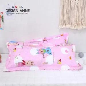 디자인엔 순면 앙팡 아동솜베개30x70-핑크