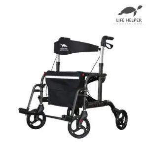 라이프헬퍼 2in1 실버카 R7  보행보조차 간이휠체어) 실버보행기 노인보조기 성인 할머니 어르신유모차