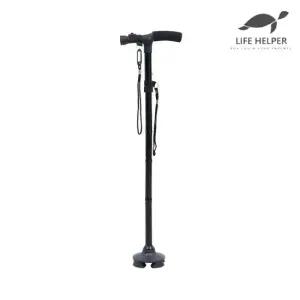 라이프헬퍼 4단 접이식 지팡이 G2   고급 명품 가벼운 노인용 초경량 효도 할머니 어르신 4발