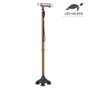 라이프헬퍼 10단 높이조절 지팡이 G1   고급 명품 가벼운 노인용 초경량 효도 할머니 어르신 4발