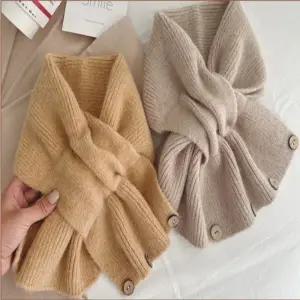 [사러왕]겨울 네키 목도리 쁘띠 머플러 겨울 니트 머플러 숏목도리 넥워머 어깨 니트 숄