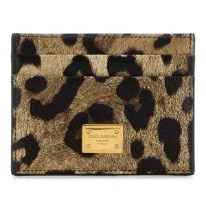 골드 로고 플레이트 가죽 카드지갑 BI0330AX566 HY13M