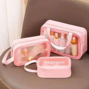 [룽스]세트 여행용품 화장품 세면용품 파우치 3종