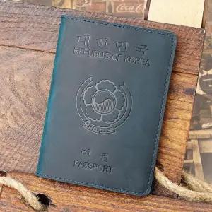 [룽스]여권지갑 100%가죽대한민국여권케이스