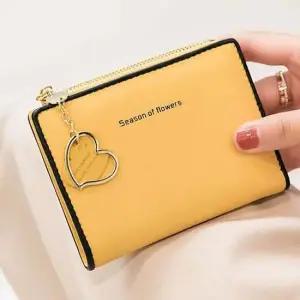 여성 반지갑 머니클립 지폐 카드 파우치 지갑 5색