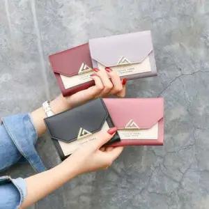 깔끔한 배색 포인트 카드수납 명함 학생지갑 반지갑