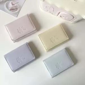 파스텔 곰돌이 카드수납 여자 지갑