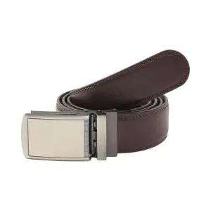 자동버클 소가죽 벨트 (실버브라운) DK84