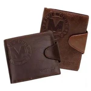 MJ2092 블루마운트 소가죽 중지갑 반지갑 남성지갑