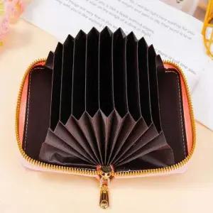 아코디언 카드지갑 엔틱 명함지갑 남자 여자 반지갑