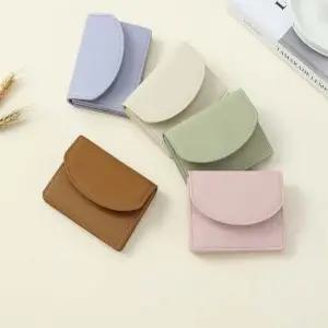 자석 덥개식 미니 카드 지갑 인조가죽 동전 미니지갑