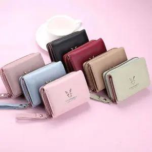 여성 사슴장식 스트랩 반지갑 학생 미니 패션 지갑