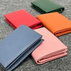 여성 6컬러 예쁜 페이크레더 데일리 미니 카드 반지갑