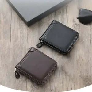 2컬러 지퍼형 동전포켓 반지갑 데일리 학생반지갑