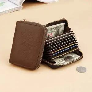 남녀공용 4컬러 레더지갑 카드지갑 가죽카드지갑