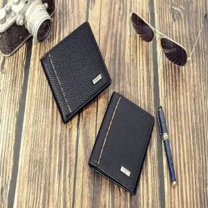 남성지갑 2타입 중지갑 반지갑 블랙 데일리 카드지갑
