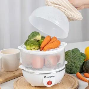 에브리빙7272 멀티 2단 스팀기 계란찜기 만두조리 야채 데우기 에그스티머