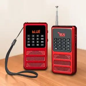 코비HYO100 휴대용 블루투스 라디오 MP3 FM 손전등 스트랩줄 스피커 충전식