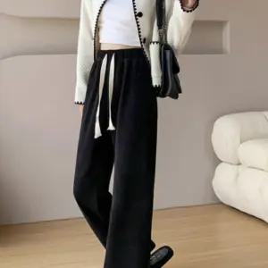 여성코듀로이바지 겨울 기모 골덴  밴딩 융털 키작녀 바지