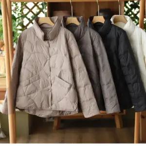 여성경량패딩 가을 겨울 여성 패딩 점퍼 오리털 숏패딩