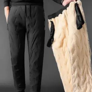 남성등산바지 패딩 방한 겨울 솜 바지 트레이닝 조거형 일자형