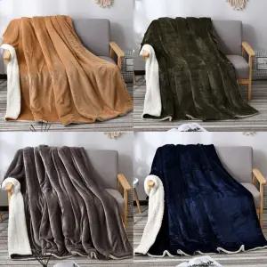 MAYGRIN 극세사 이불 담요 200x230cm HMI60 램스울 수아브 양털 이불 담요 겨울 침대