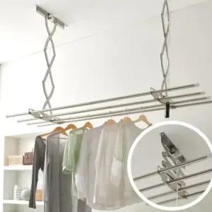 올스텐3단 베란다 빨래걸이 빨래건조대 봉 천정 천장 건조대 천장빨래건조대