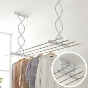 125cm 빨래걸이 빨래건조대 천청형 천장 베란다 3단 건조대 천장빨래건조대 베란다건조대