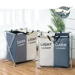 모던 세탁 정리 바구니 수납함 세탁 정리함 빨래수거함 세탁바구니 빨래통 옷가지보관