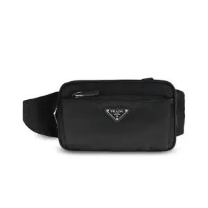 25FW  벨트백 블랙 리나일론 사피아노 힙색 미니 크로스백 2VL977 2DMG F0002